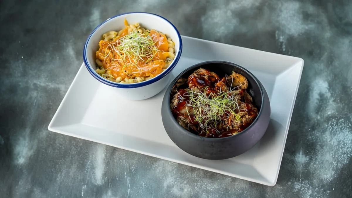 Pulled pork mac'n' cheese