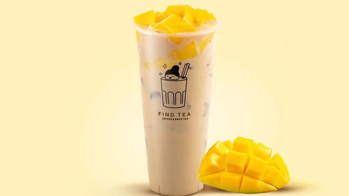 Mango milk tea L