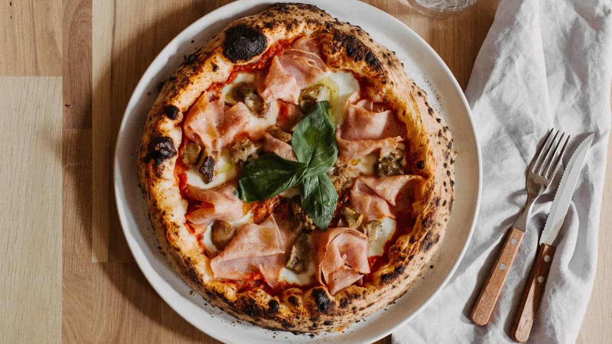 Pizza Cotto e Funghi