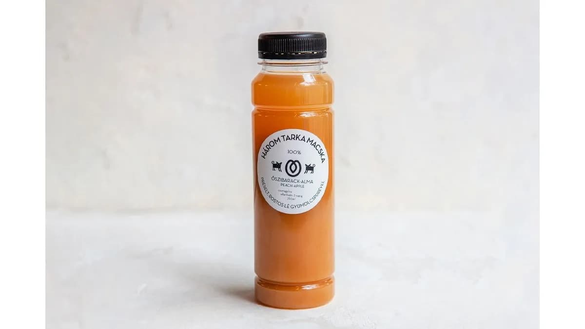 Szűretlen őszibarack-almalé