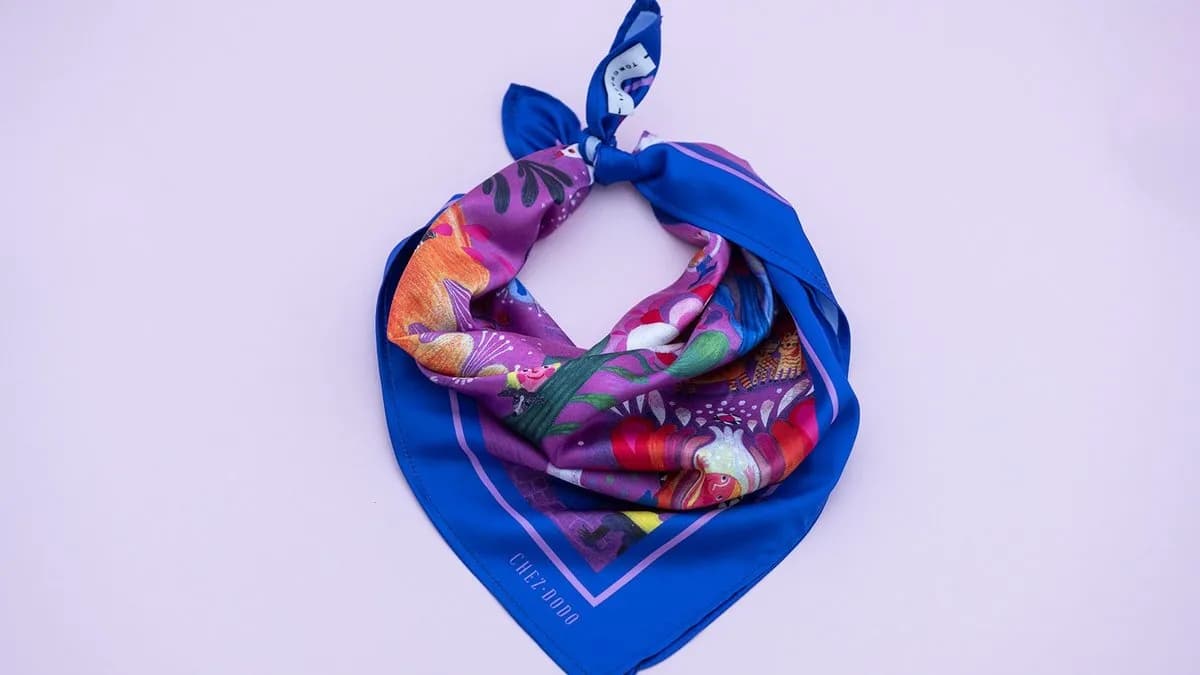 TOMCSANYI jótékonysági kollekció kendő (lila)