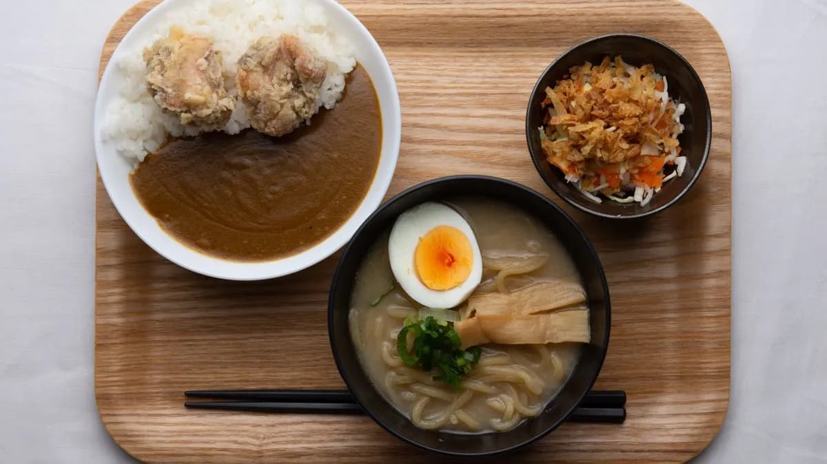 2-Mini Miso Ramen & Mini-Karaage Curry