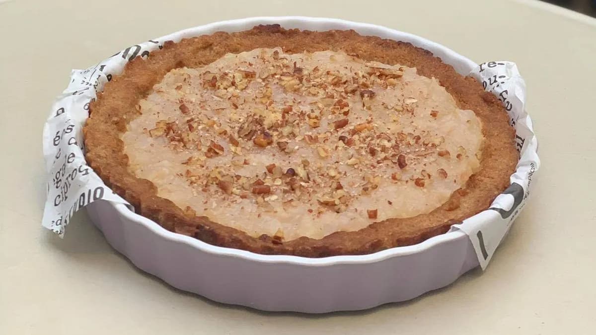 Vegán! Pekándiós-körtés pite