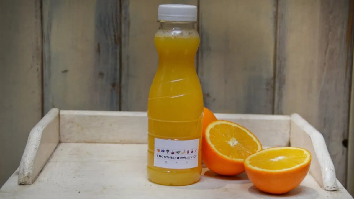 Frissen facsart narancslé 5dl