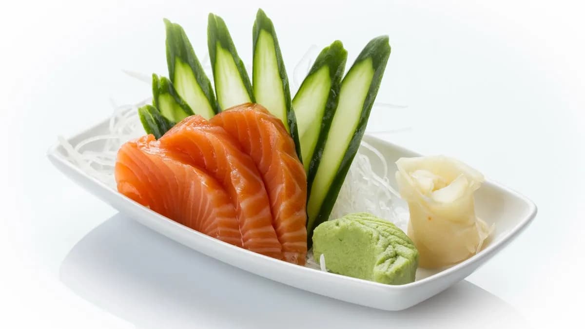 45. Salmon sashimi