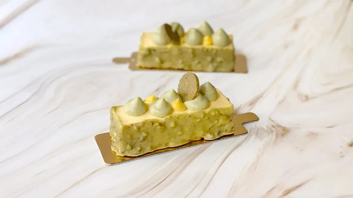 Pisztáciás- citromos torta