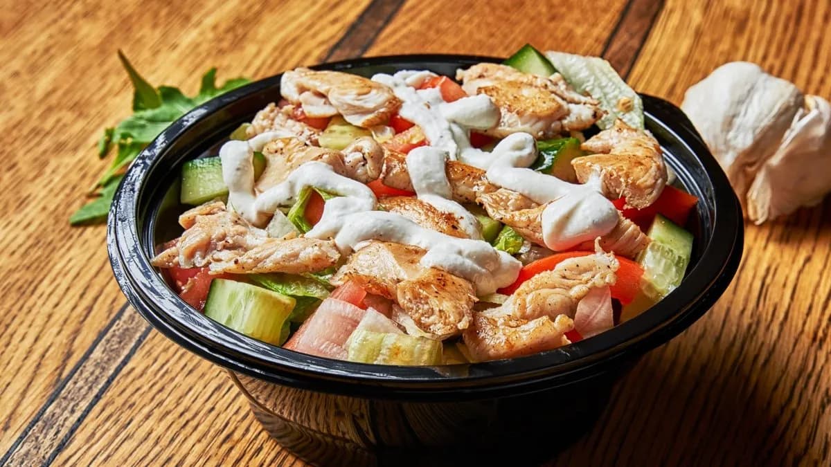 Fitness saláta joghurt öntettel