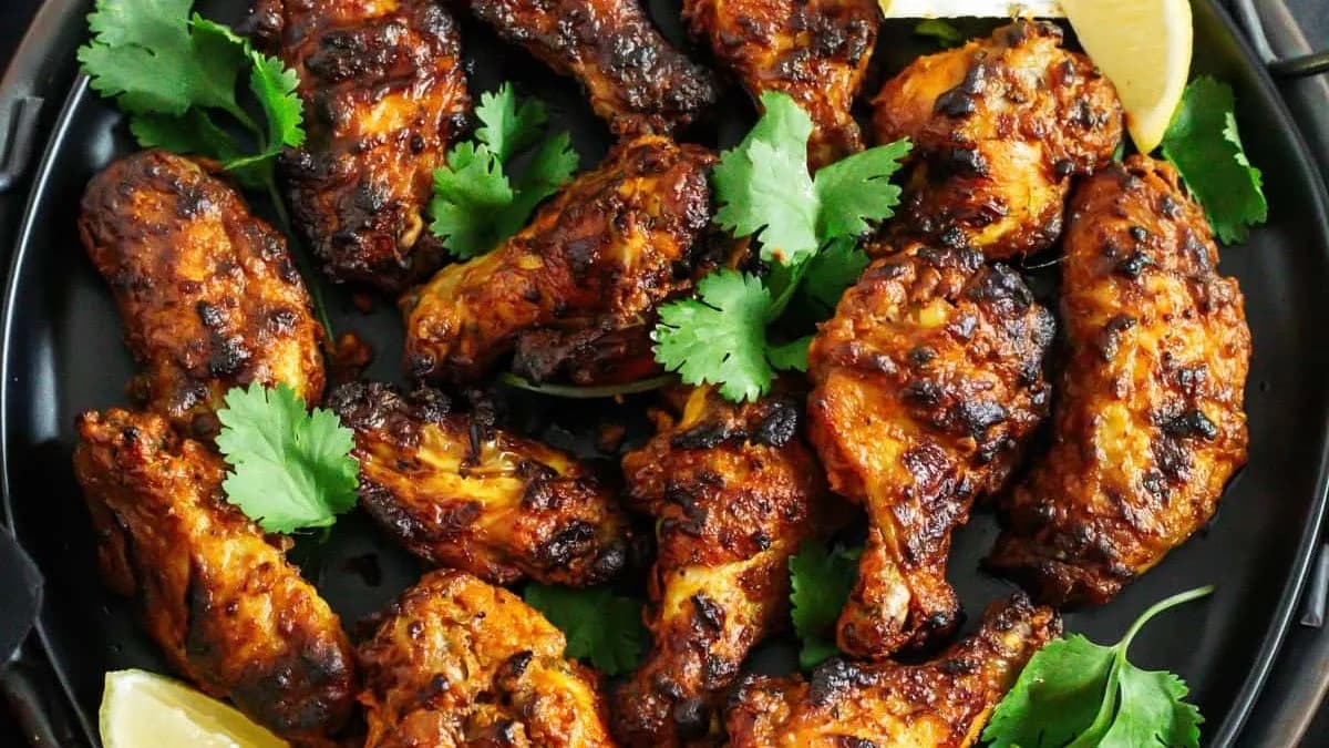 Tandoori chicken wings