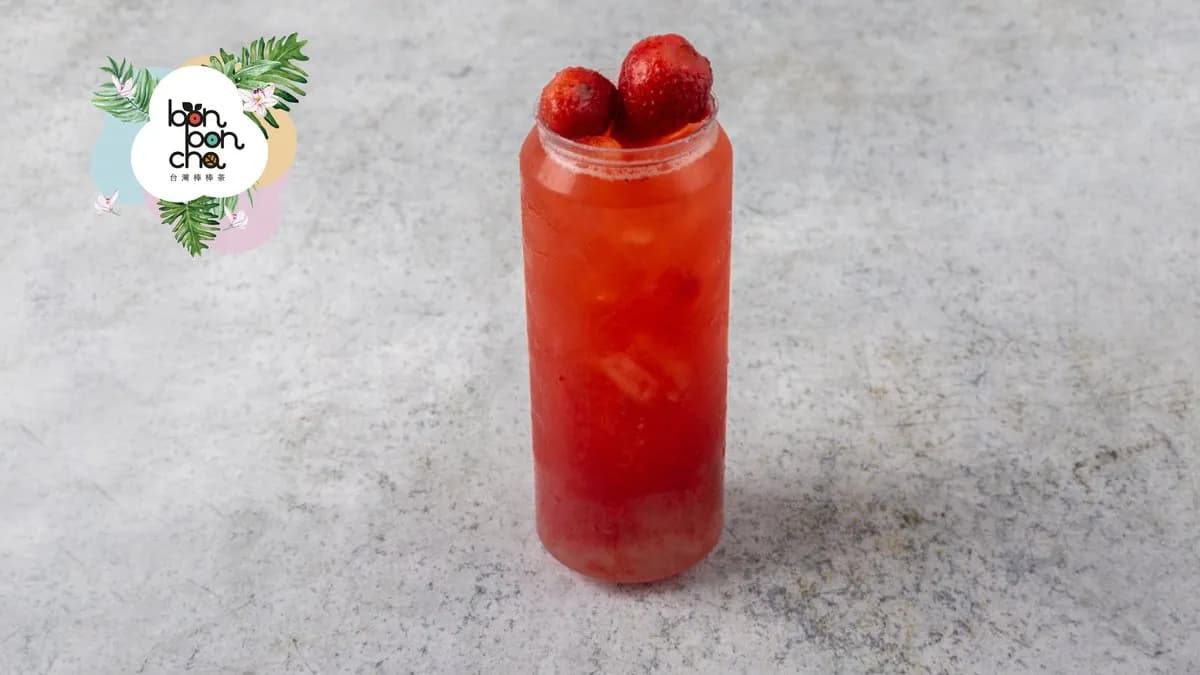 Strawberry fruit tea