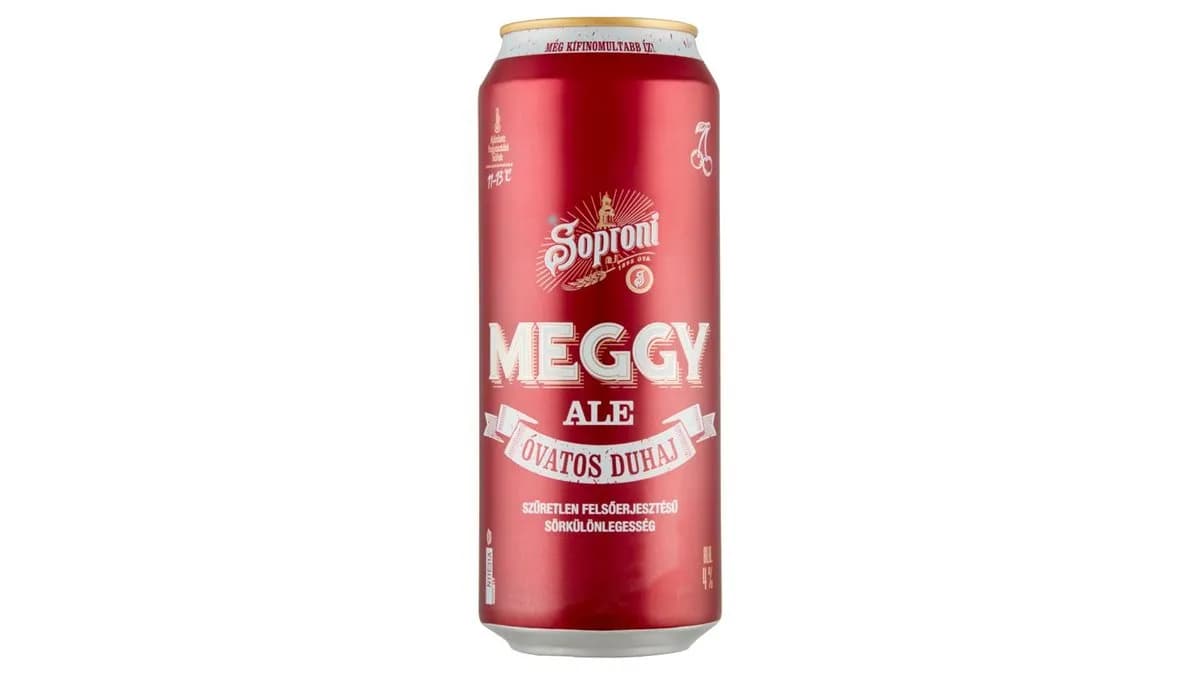 Soproni Óvatos Duhaj Meggy Ale szűretlen felsőerjesztésű sörkülönlegesség 4% 0,5 l doboz
