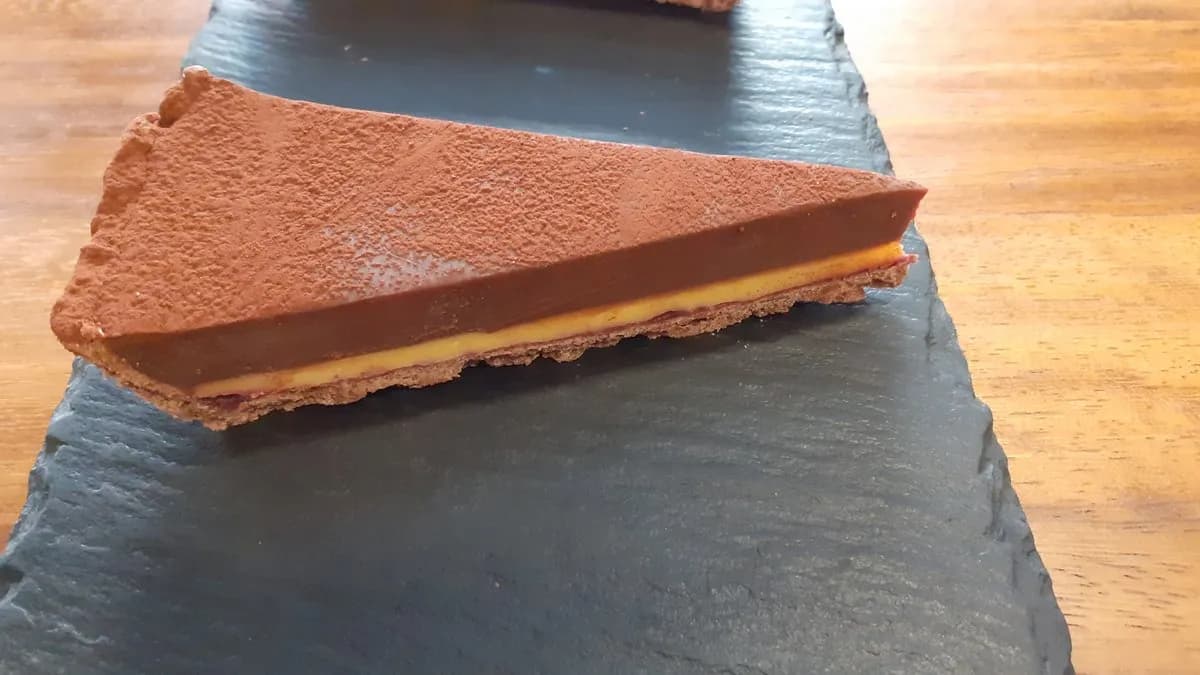 Csokis -maracujás tarte