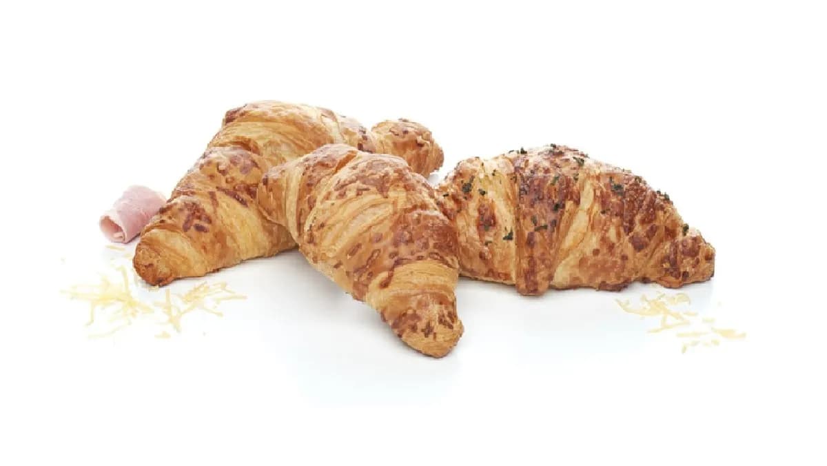 Sonkás-sajtos vajas croissant