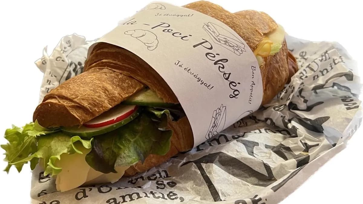 Kétsajtos croissant