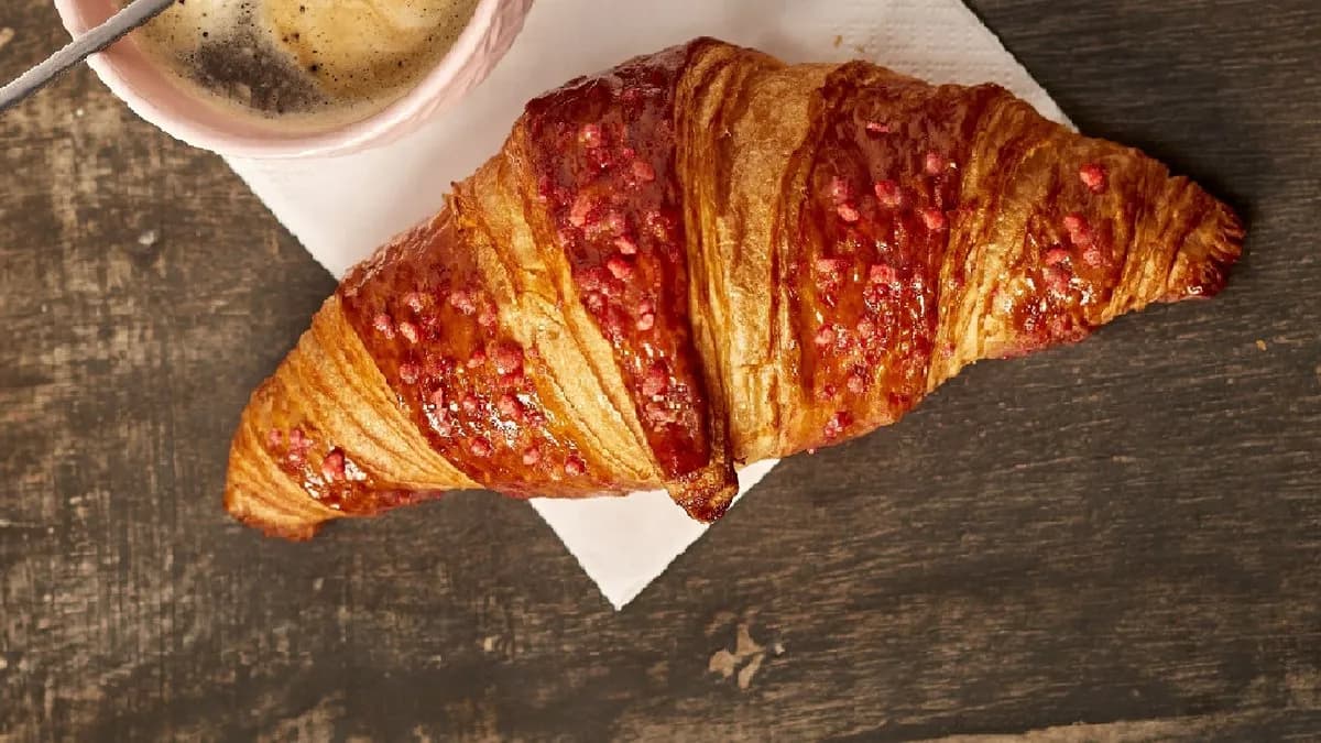 Vegán málnás croissant
