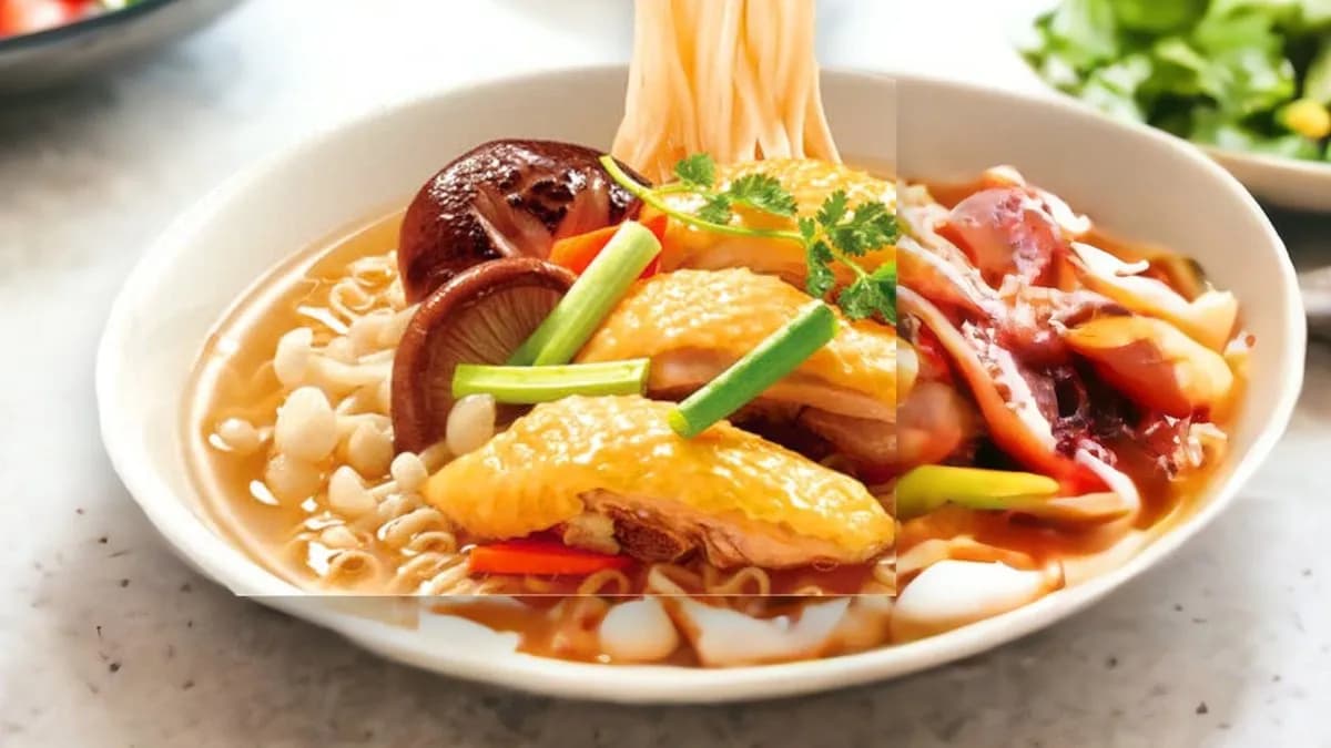 A7 Illatos gomba és csirkeleveses tészta