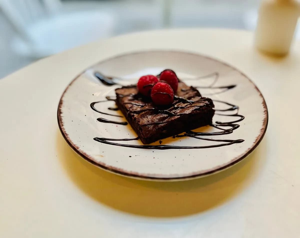 Brownie vanília fagylalttal