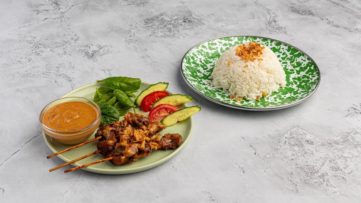 Nasi Satay Ayam