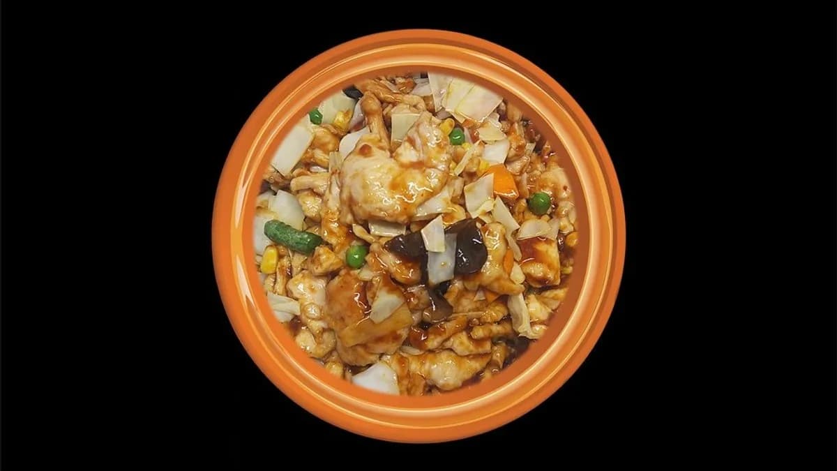 Zöldséges csirkehús (nagy adag)