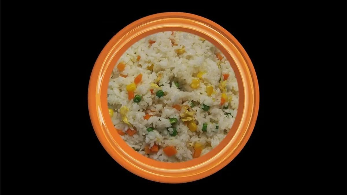 Pirított rizs tojással (nagy adag)