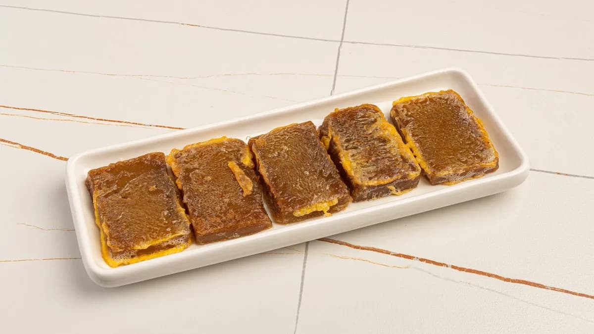 213. Rántott ragacsos rizstorta barnacukorral 香煎红糖年糕 Fried Brown Sugar Cake
