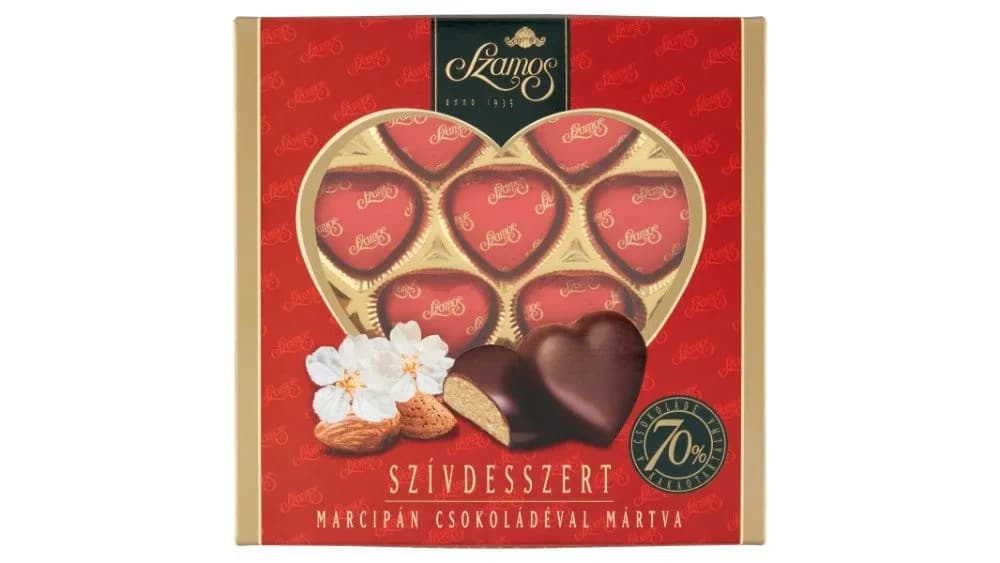 Szívdesszert díszdoboz 130g (10db)
