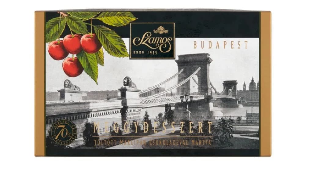 Meggydesszert Budapest díszdoboz 140g