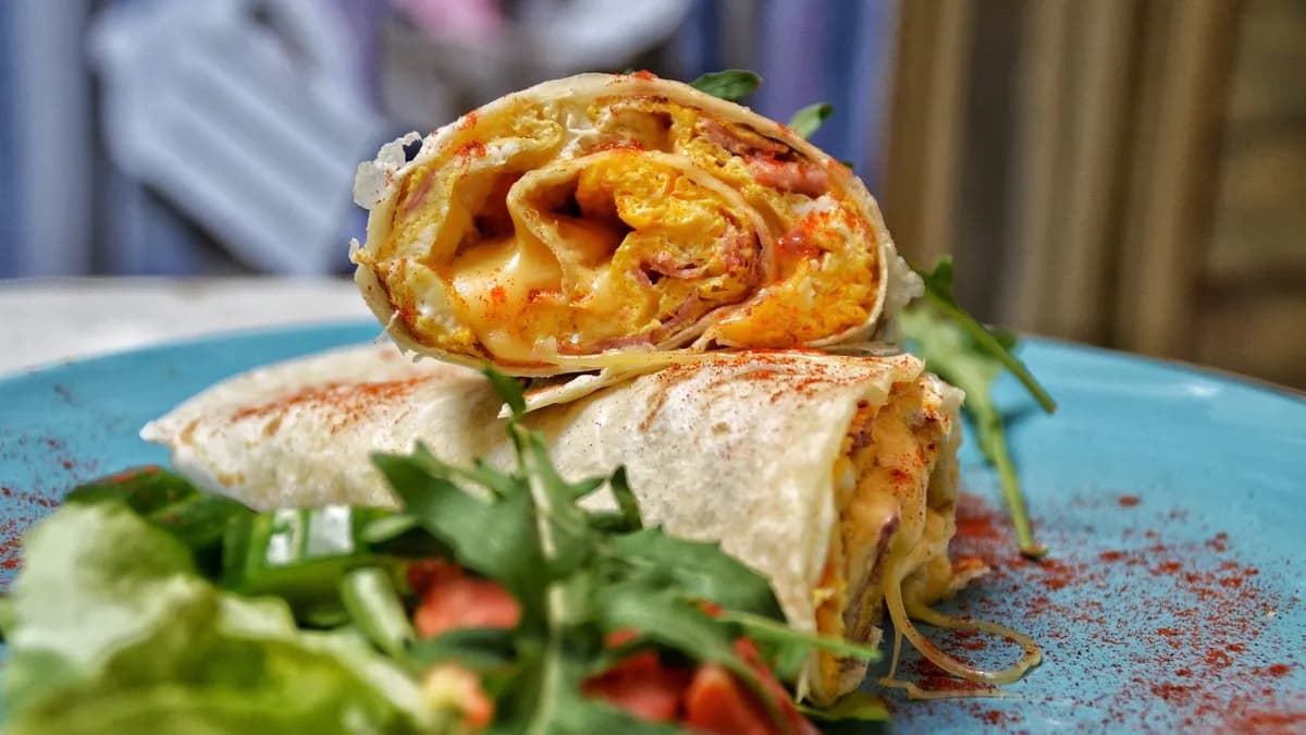 WRAP tojásos tekercs jól átsütve, ahogy szeretnéd