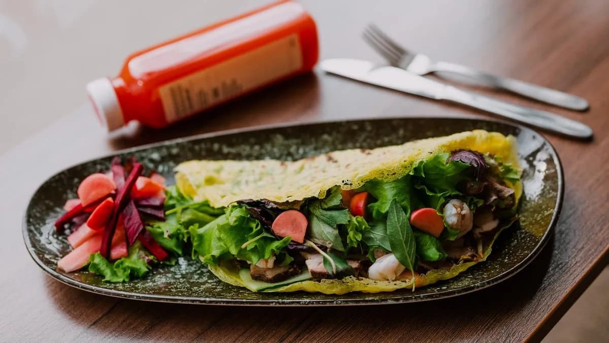 Banh Xeo Hanoi - Garnéla & sertéshús