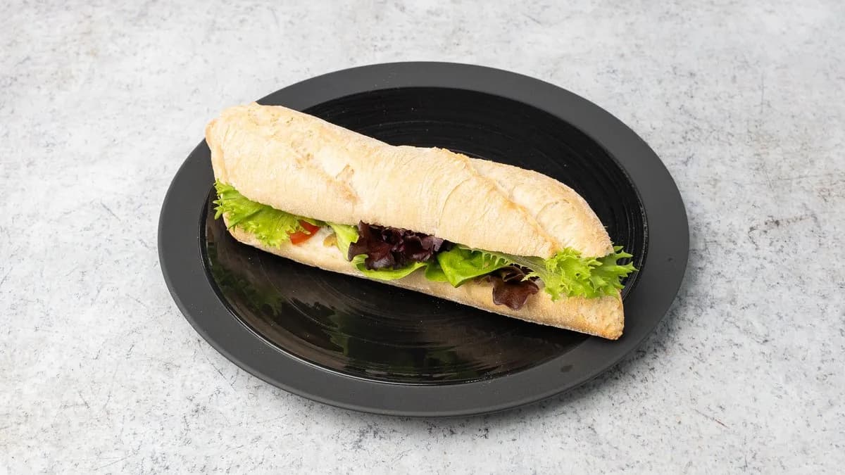 Görög szendvics fehér bagettben