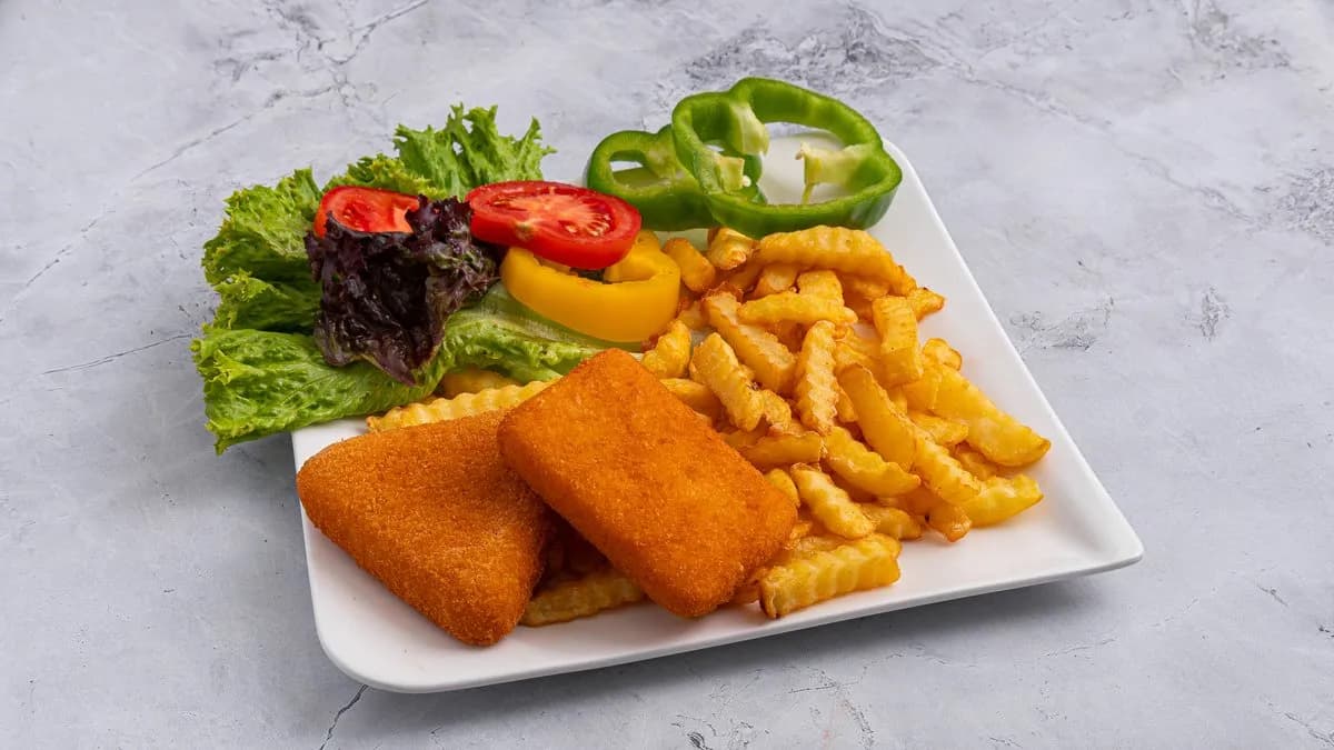 Rántott trappistasajt menü