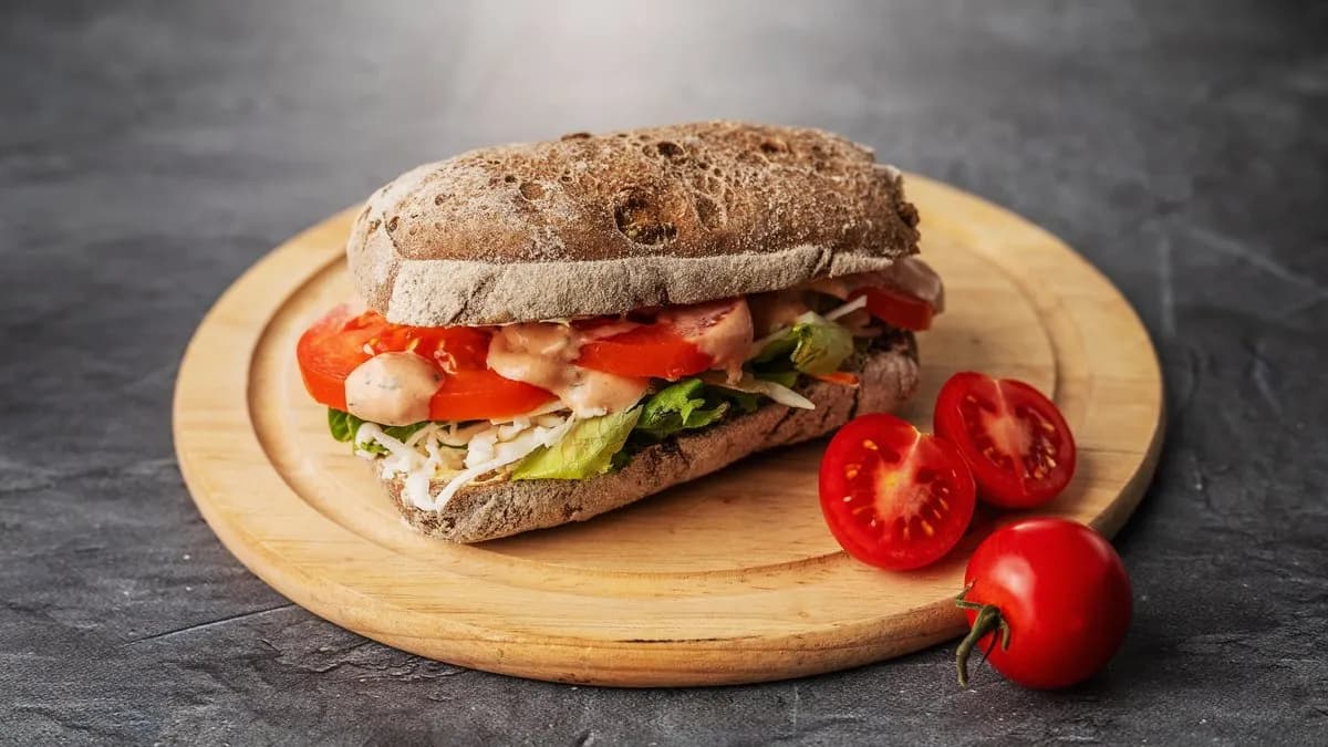 Vegán mediterrán ciabatta