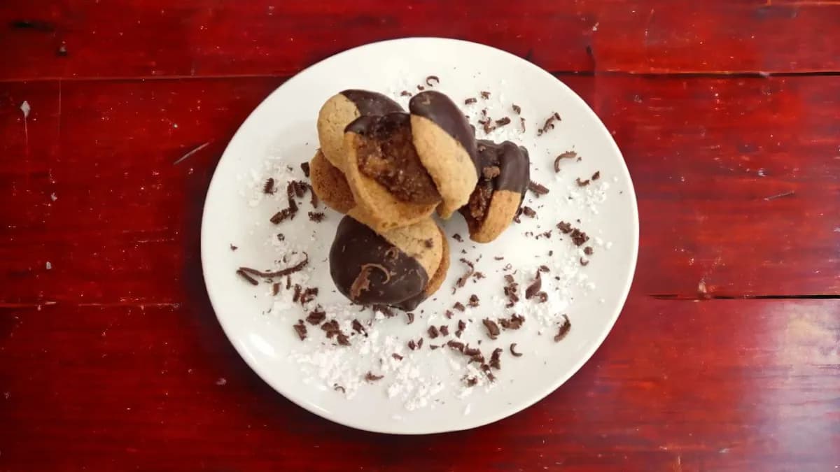 Mártott diós édes tea sütemény