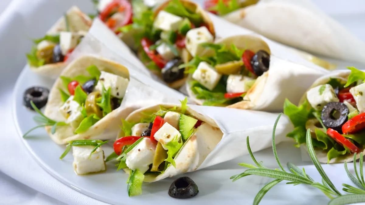 Grillezett feta sajtos tortilla