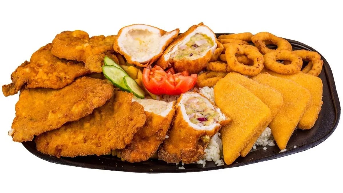 2 SZEMÉLYES BUNDÁS "BOX"  vegyes körettel,tartármártással