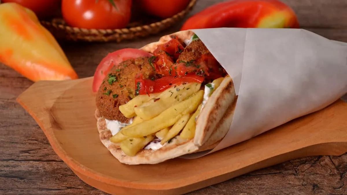 Falafel 2 féle krémmel