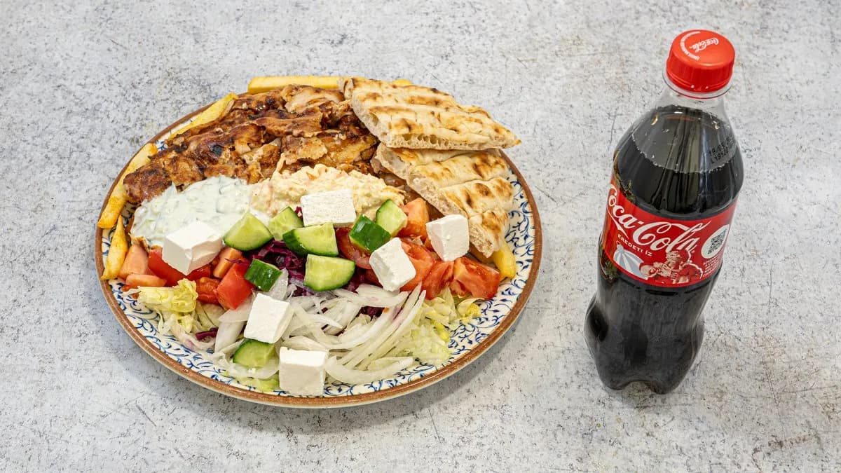 Gyros tál menü + cola