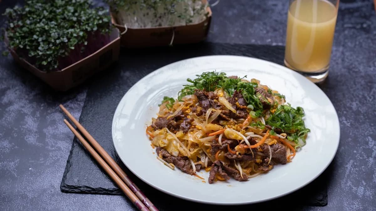 Pirított Rizstészta Marha