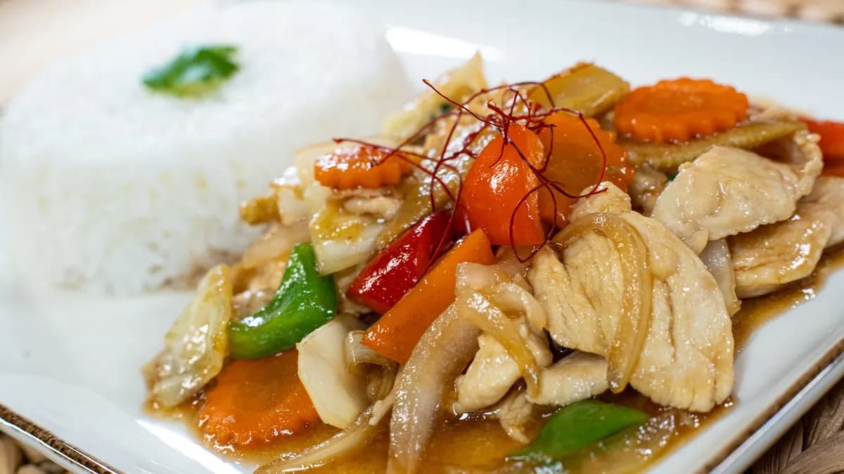 Csirke oyster szószban