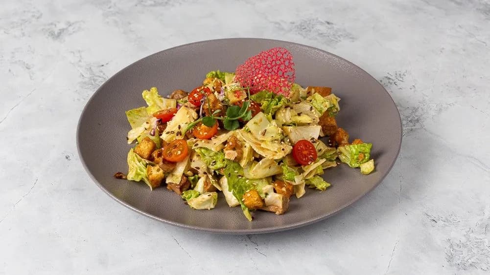 Mézes-Csilis Kacsamell Csíkok, Pirított Magvas Salátával