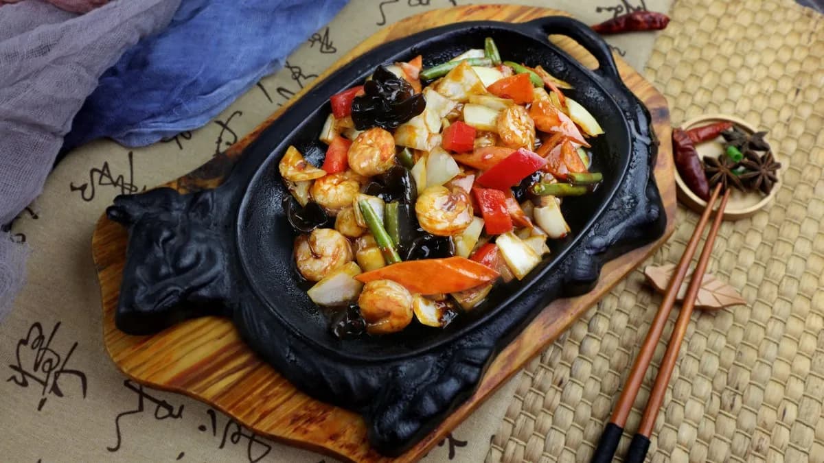 Vaslapon sült rák zöldségekkel