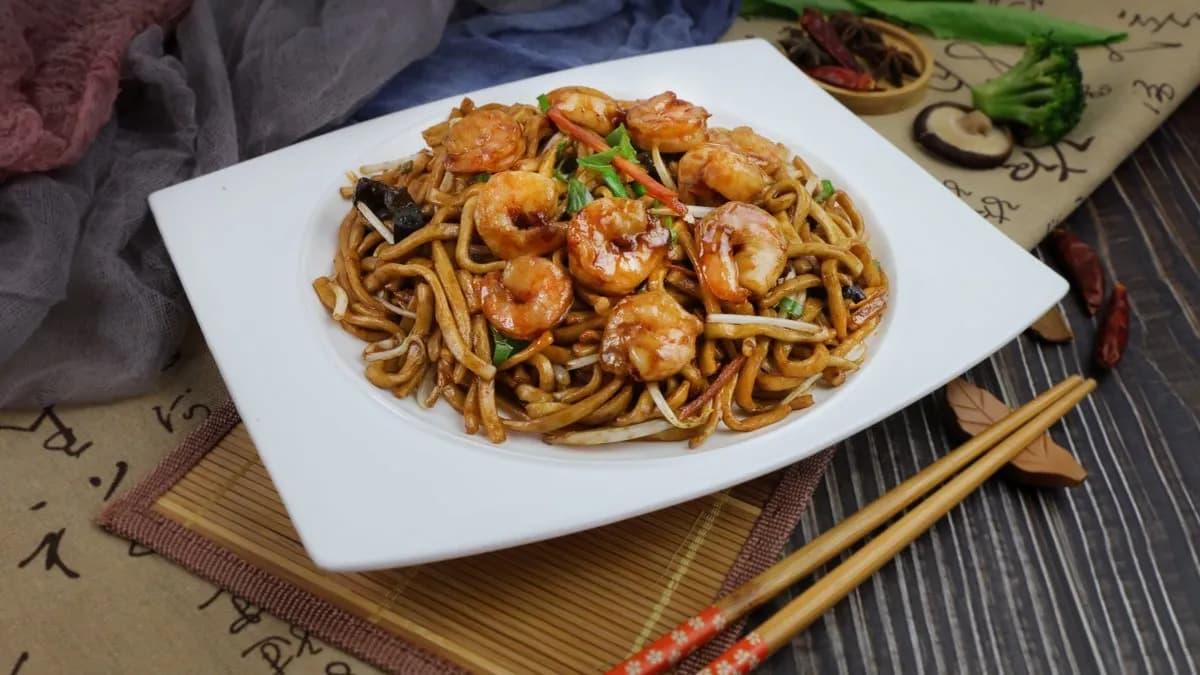 Pirított tészta rákkal