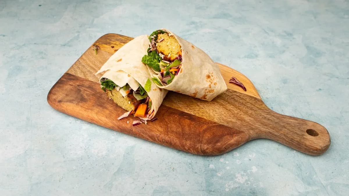 Pumpkin Falafel Wrap (Vegan)