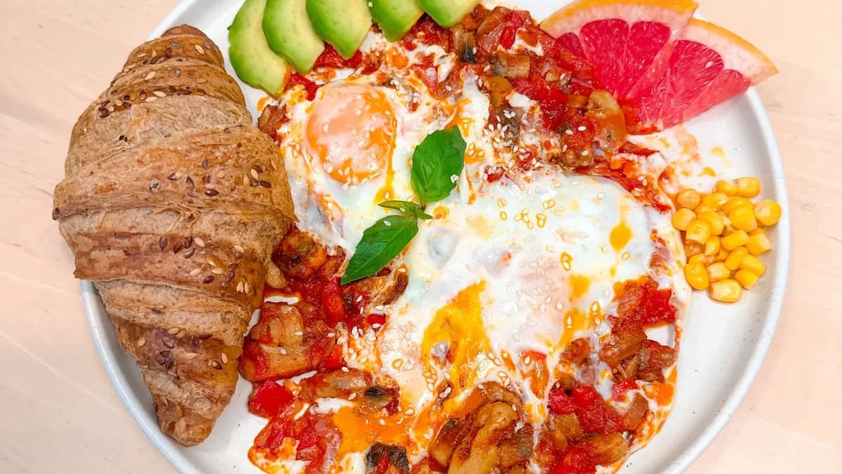 Shakshouka+Avocado & Mushroom