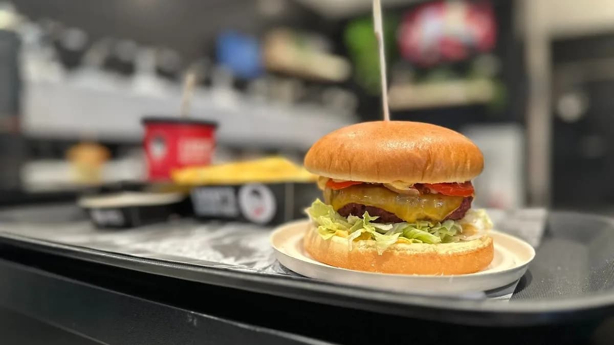 Veggie sajtos burger