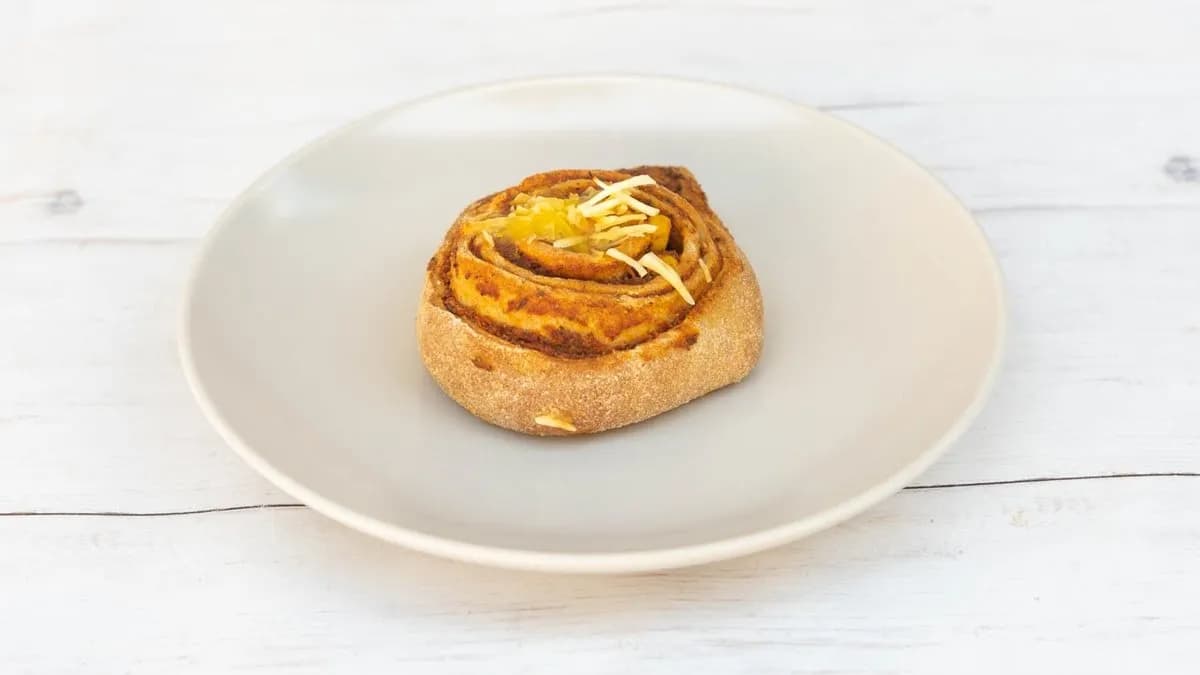 Pizzás csiga (ch csökkentett lisztből)