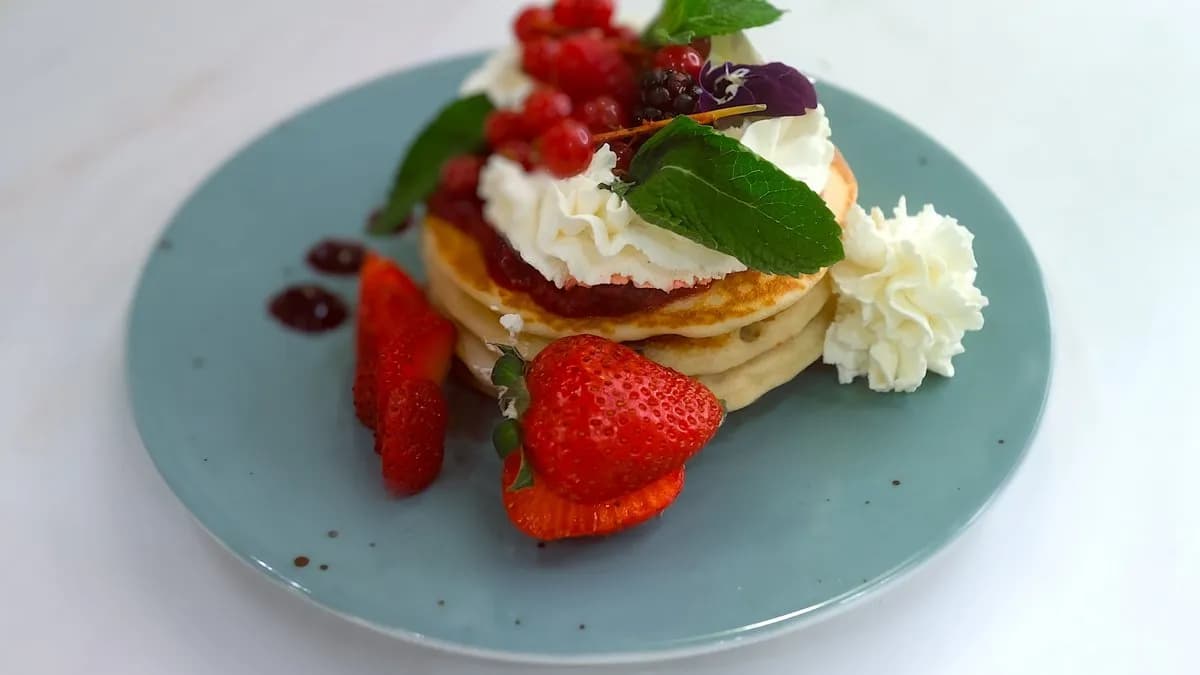 Málnás-sajttortás amerikai palacsinta