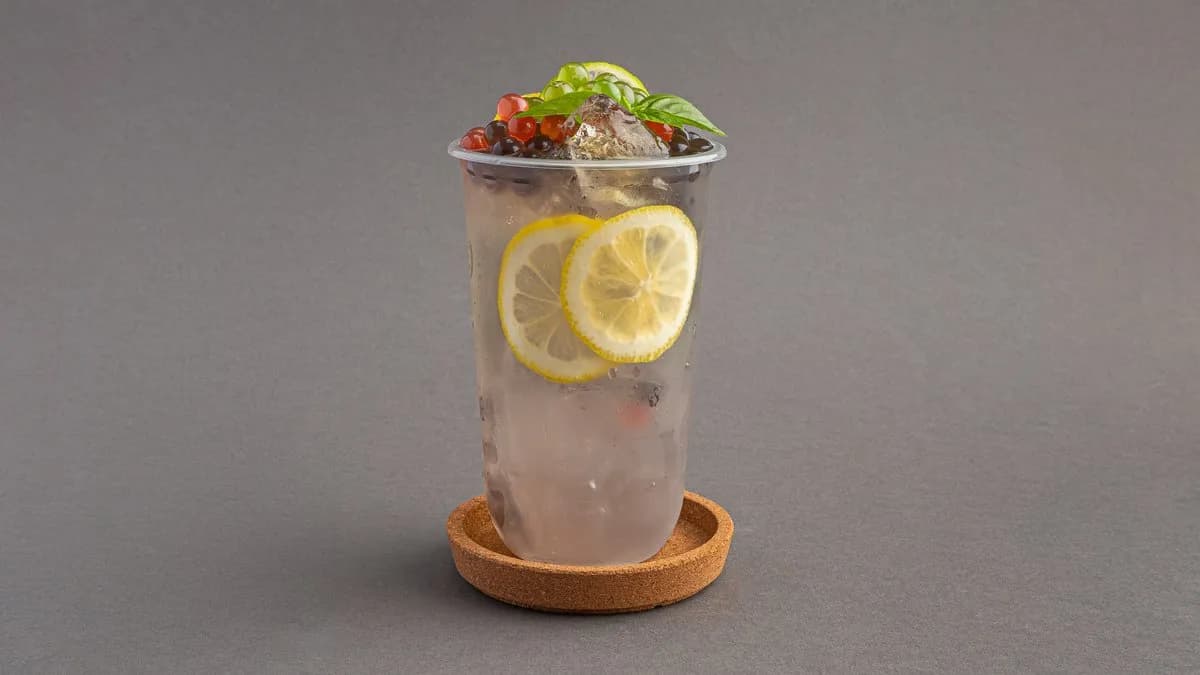 Levendula szörp szódával