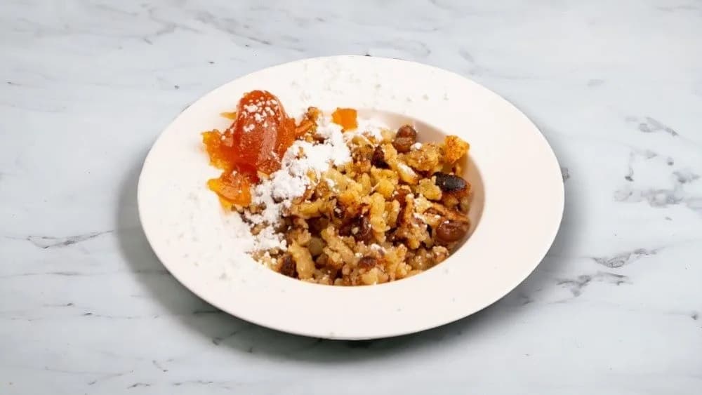 Csázsármorzsa barack lekvárral