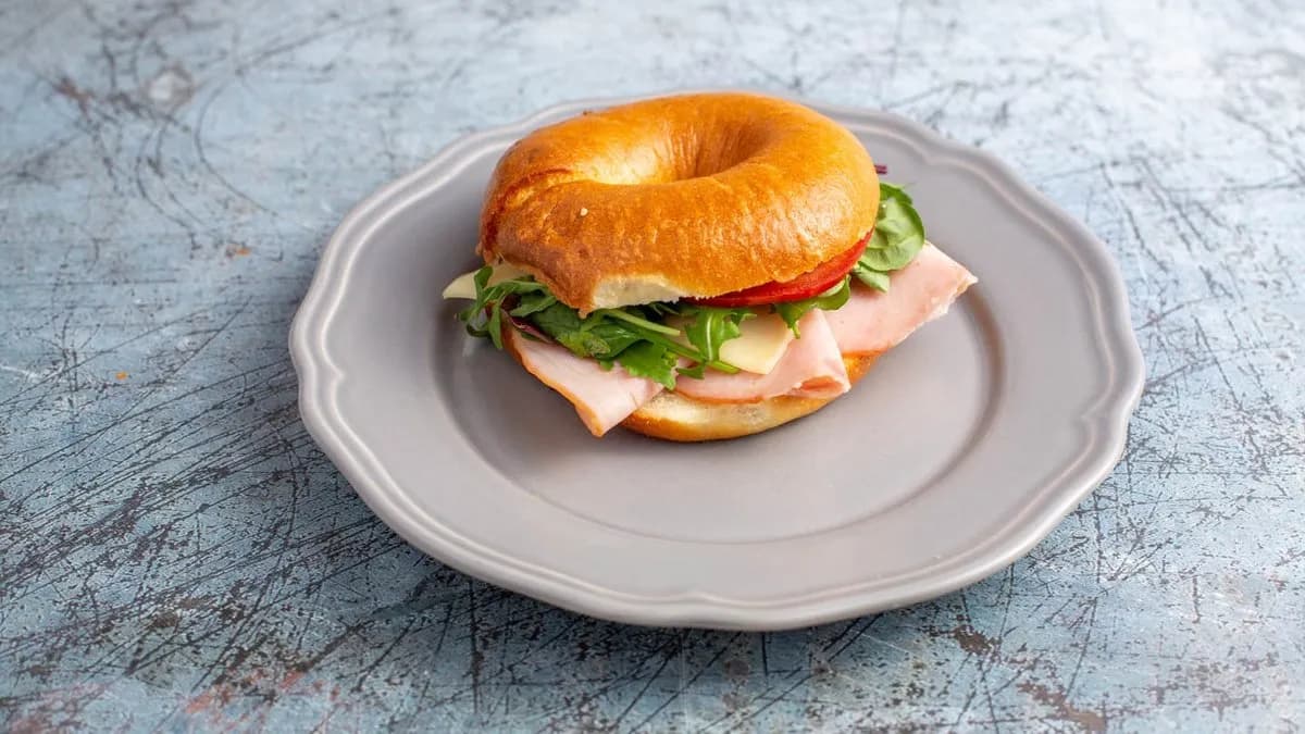 Sonkás sajtos bagel