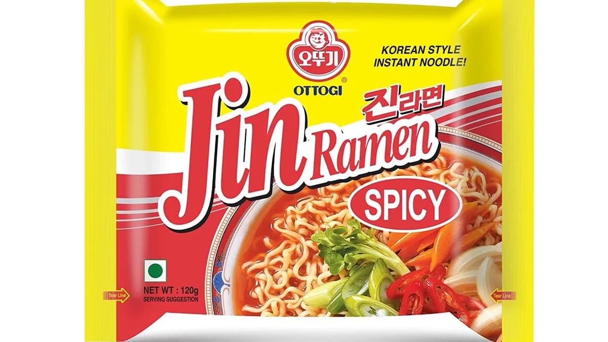 ottogi jin ramen csípős 辣金拉面